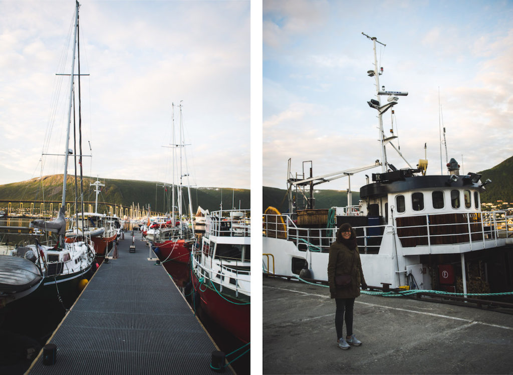 Tromso port fishing boat