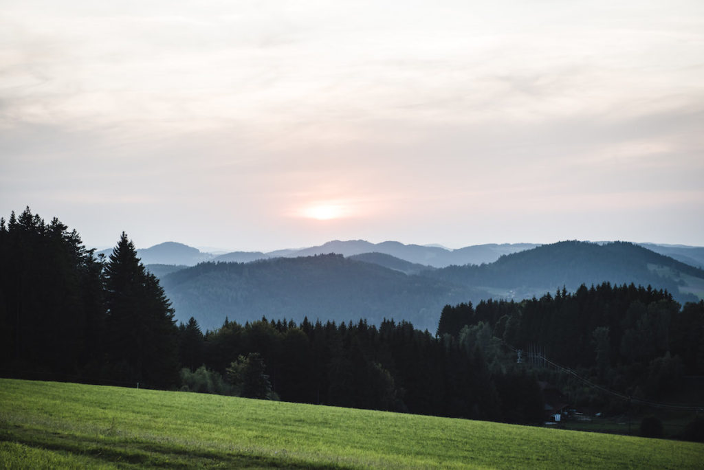 Sonnenuntergang Mühlviertel