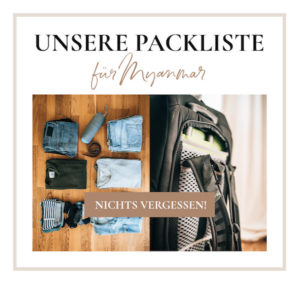 Packliste Reise Myanmar
