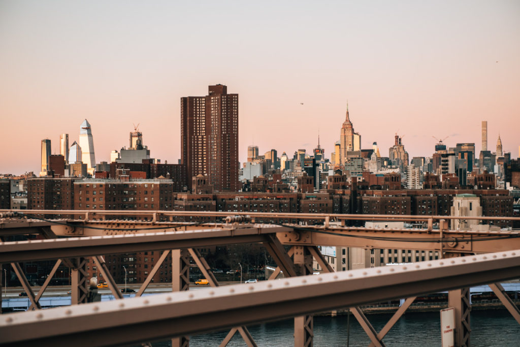 Brooklyn Bridge Sonnenuntergang