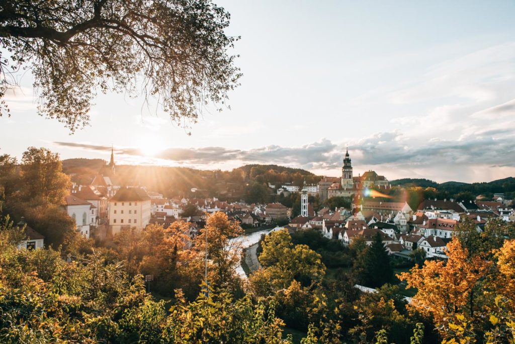 Cesky Krumlov Sonnenuntergang