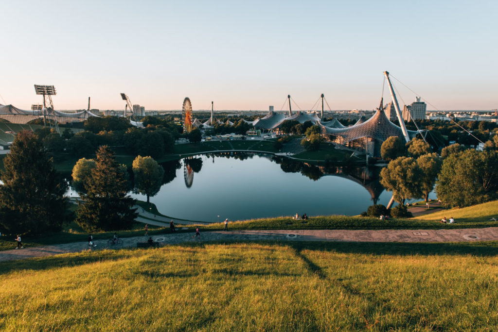 Olympiaberg Sonnenuntergang