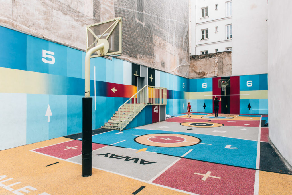 Paris Basketballplatz Pigalle