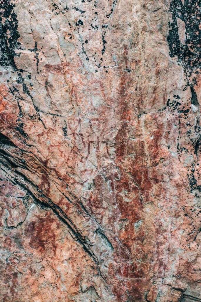 Hossa Värikallio Felsmalereien