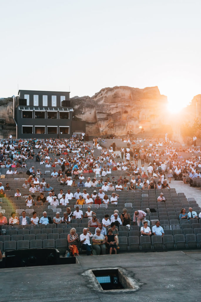 Oper im Steinbruch bühnenführung