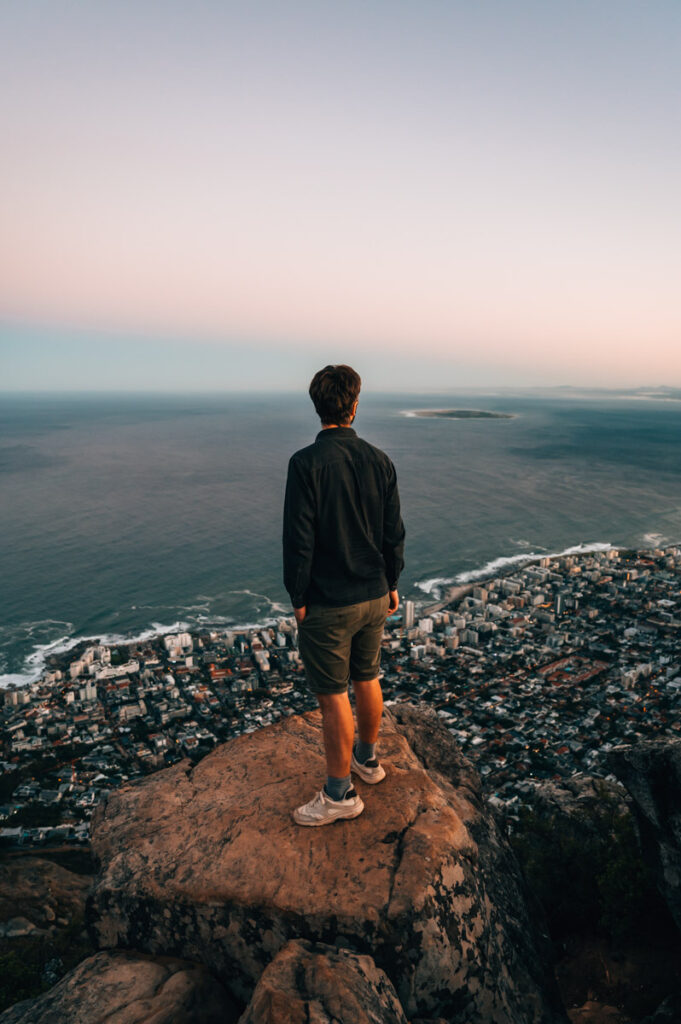 Kapstadt Lions Head Sonnenaufgang