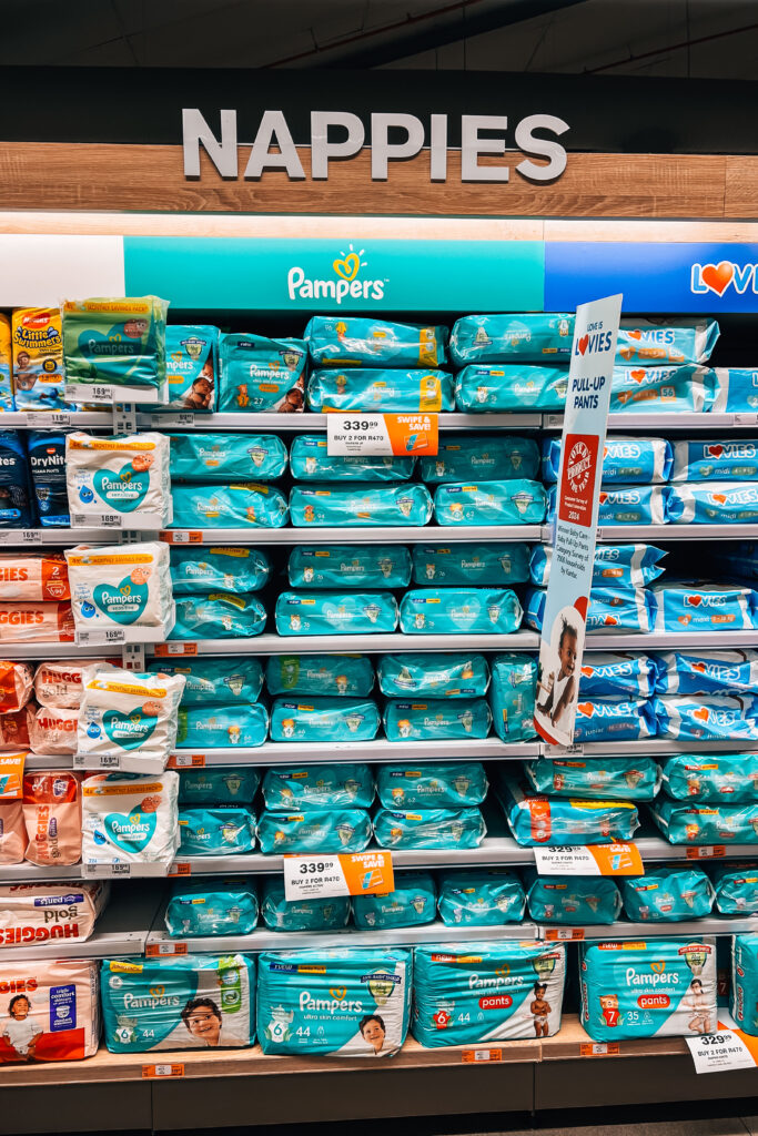 Südafrika Pampers Supermarkt