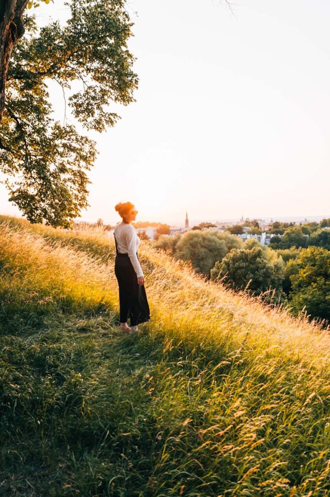 Krak Hügel Sonnenuntergang