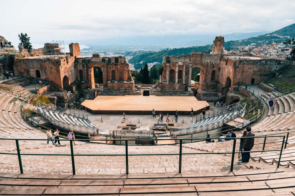 Taormina Sizilien Antikes Theater